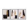 Thumbnail1 of Journey 3 Piece Set Black Canvas Wall Art