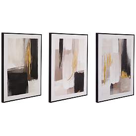 Image5 of Journey 3 Piece Set Black Canvas Wall Art more views