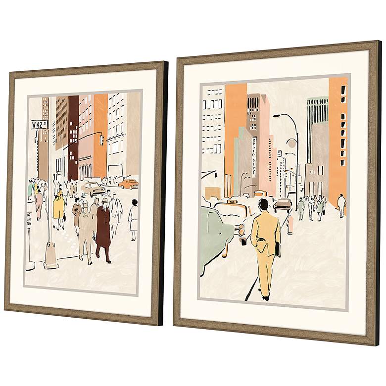 Image 4 Journey 30 inch High 2-Piece Giclee Framed Wall Art Set more views