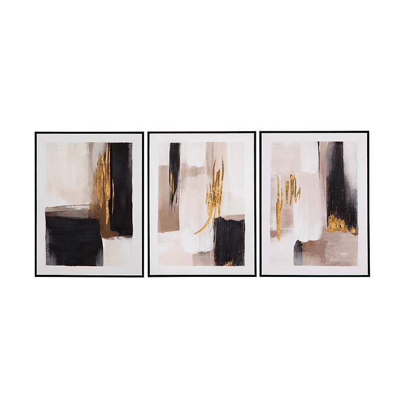 Image 1 Journey 32" High 3-Piece Framed Canvas Wall Art Set