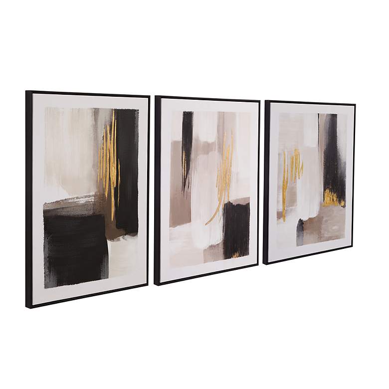 Image 2 Journey 32" High 3-Piece Framed Canvas Wall Art Set more views