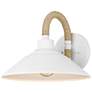 2_Journey 9 3/4" High Natural White Wall Sconce