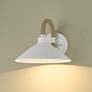 1_Journey 9 3/4" High Natural White Wall Sconce