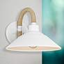 6_Journey 9 3/4" High Natural White Wall Sconce more views
