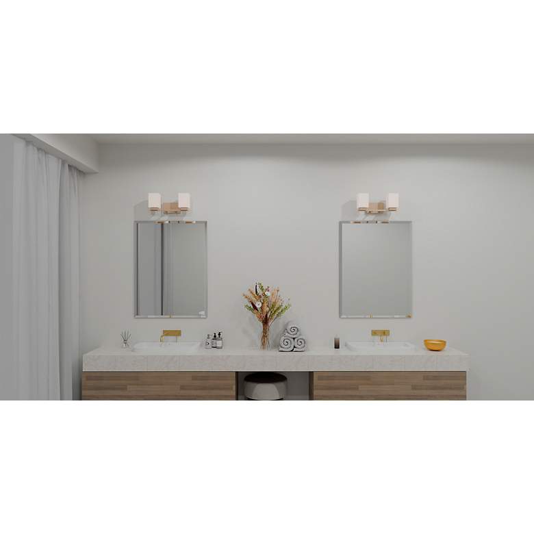 Image 2 Joyner 2-Light Bronze Gold Bath Light more views
