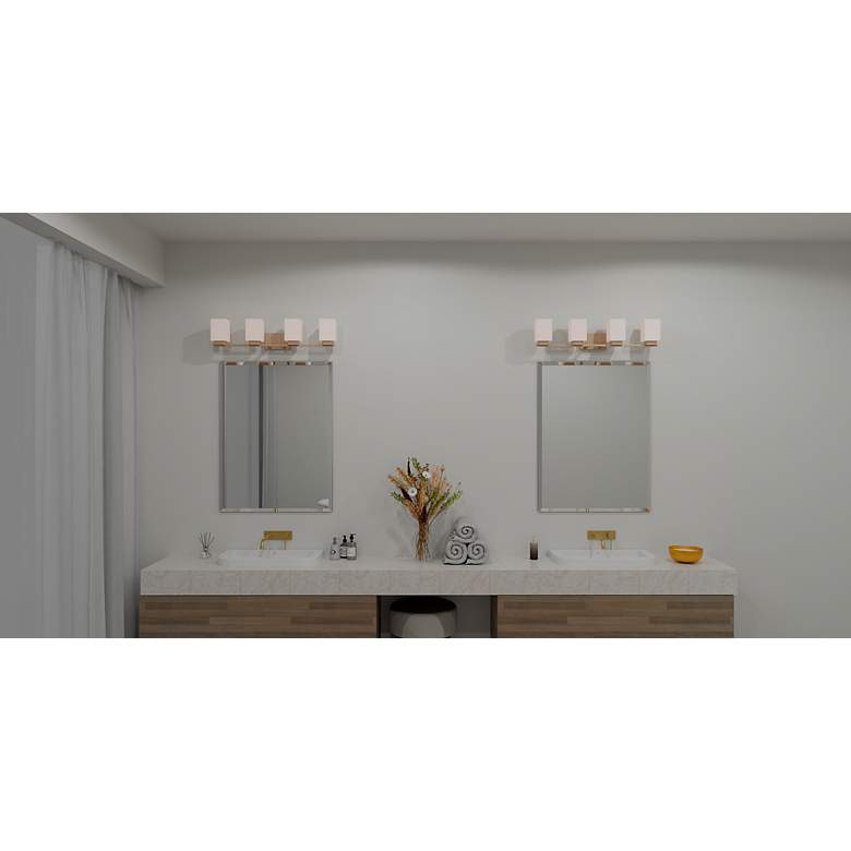 Image 3 Joyner 4-Light Bronze Gold Bath Light more views