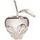 Jubilee 7" High Delicious Silver Stem Glass Apple Accent