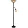 Jubilee Golden Bronze Mother and Son Torchiere Floor Lamp