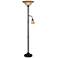 Jubilee Golden Bronze Mother and Son Torchiere Floor Lamp