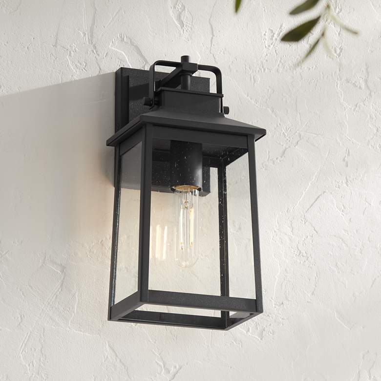 Image 1 Jubliee 13" High Black Outdoor Wall Light