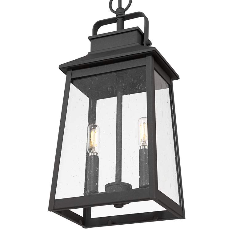 Image 4 Jubliee 19 1/4" High Black 2-Light Outdoor Hanging Light more views
