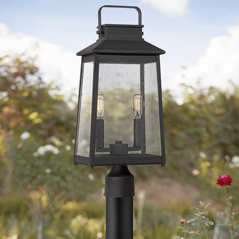 Image 1 Jubliee 20 1/4" High Black 2-Light Outdoor Post Light