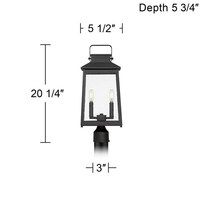 Image 7 Jubliee 20 1/4" High Black 2-Light Outdoor Post Light more views