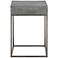 Jude 14" Wide Concrete and Steel Modern Accent Table