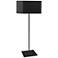 Jude 64" High Rectangular Shade Matte Black Metal Modern Floor Lamp
