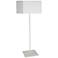 Jude Matte White Metal Square Shade Floor Lamp