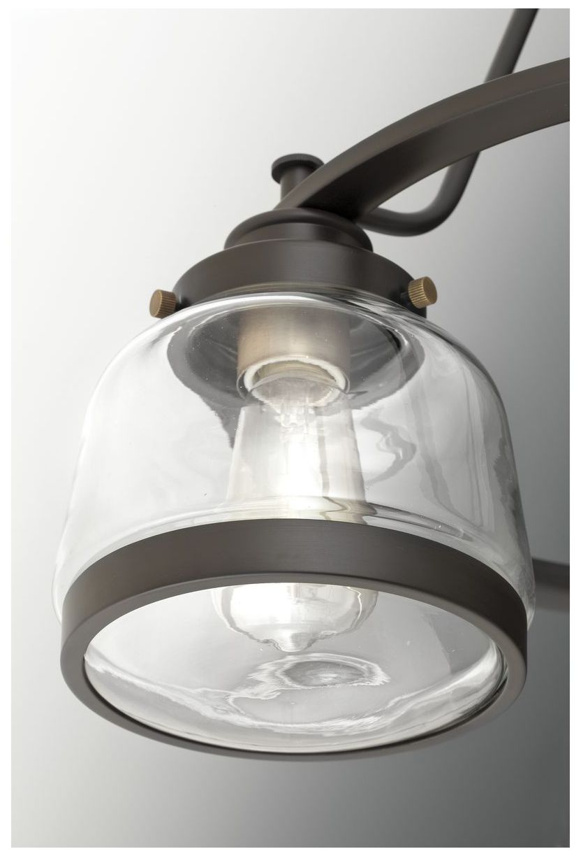 Image 6 Judson Collection Five-Light Clear Glass Chandelier Light more views
