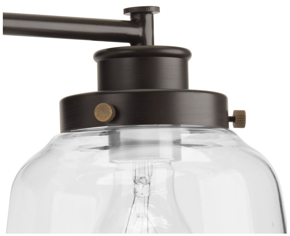 Image 5 Judson Collection Four-Light Clear Glass Farmhouse Bath Vanity Light more views