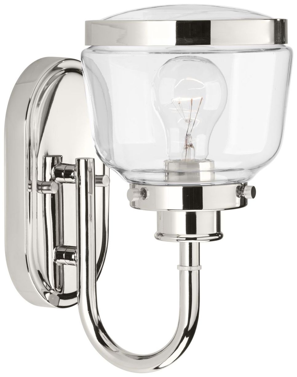 Image 3 Judson Collection One-Light Clear Glass Farmhouse Bath Vanity Light more views