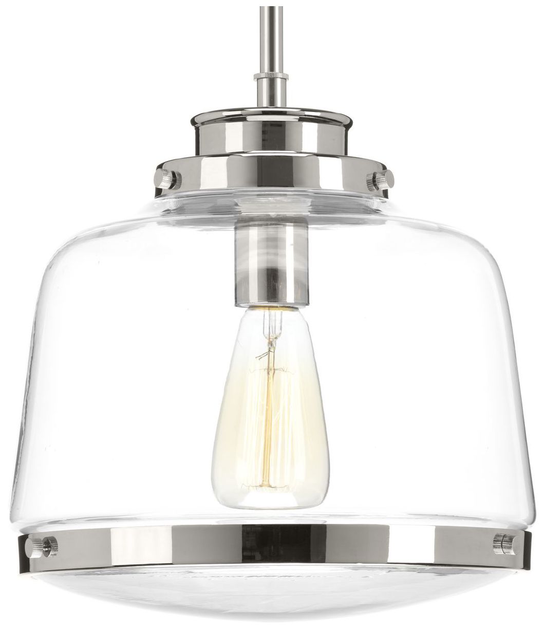 Judson Collection One-Light Clear Glass Pendant Light