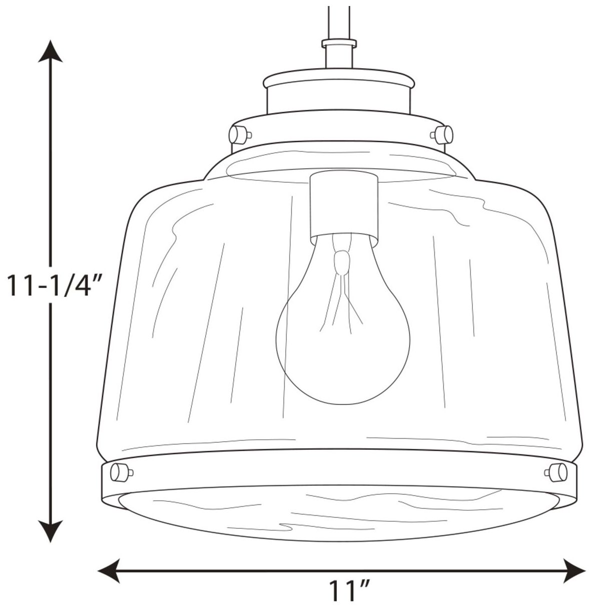 Image 4 Judson Collection One-Light Clear Glass Pendant Light more views