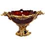 Judsonville Red Gold Large Decorative Italian Bowl
