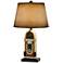 Jukebox Antique Bronze and Ivory Table Lamp w/ Paper Shade