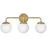 1_Julep 24" Wide Lacquered Brass 3-Light Vanity Bath Light