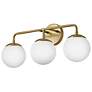 5_Julep 24" Wide Lacquered Brass 3-Light Vanity Bath Light more views