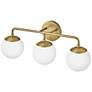 6_Julep 24" Wide Lacquered Brass 3-Light Vanity Bath Light more views
