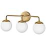 7_Julep 24" Wide Lacquered Brass 3-Light Vanity Bath Light more views
