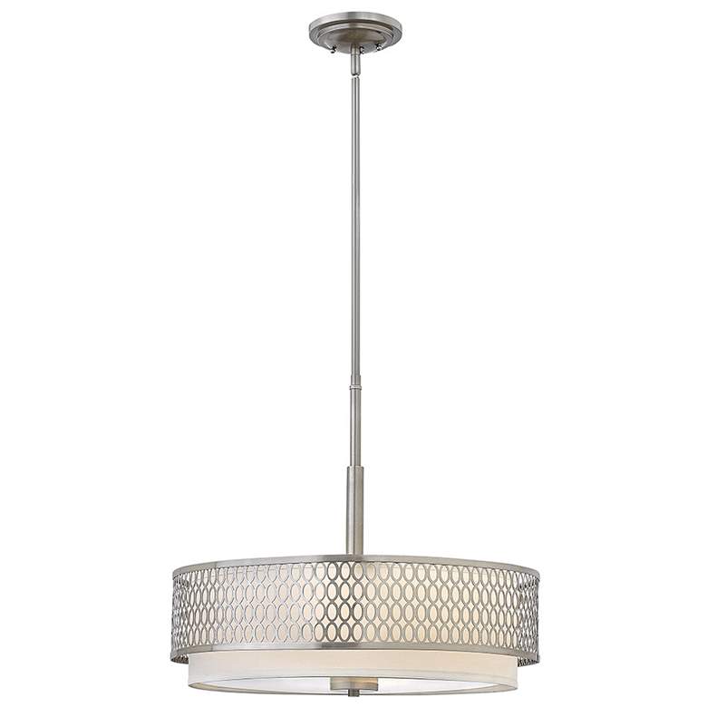 Image 1 Jules 21 inch Wide Brushed Nickel Chandelier by Hinkley Lighting