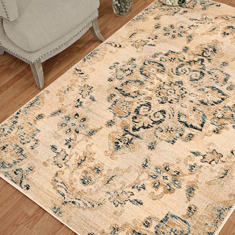 Image 1 Jules Jubilee 5&#39;3 inchx7&#39;2 inch Parchment Area Rug