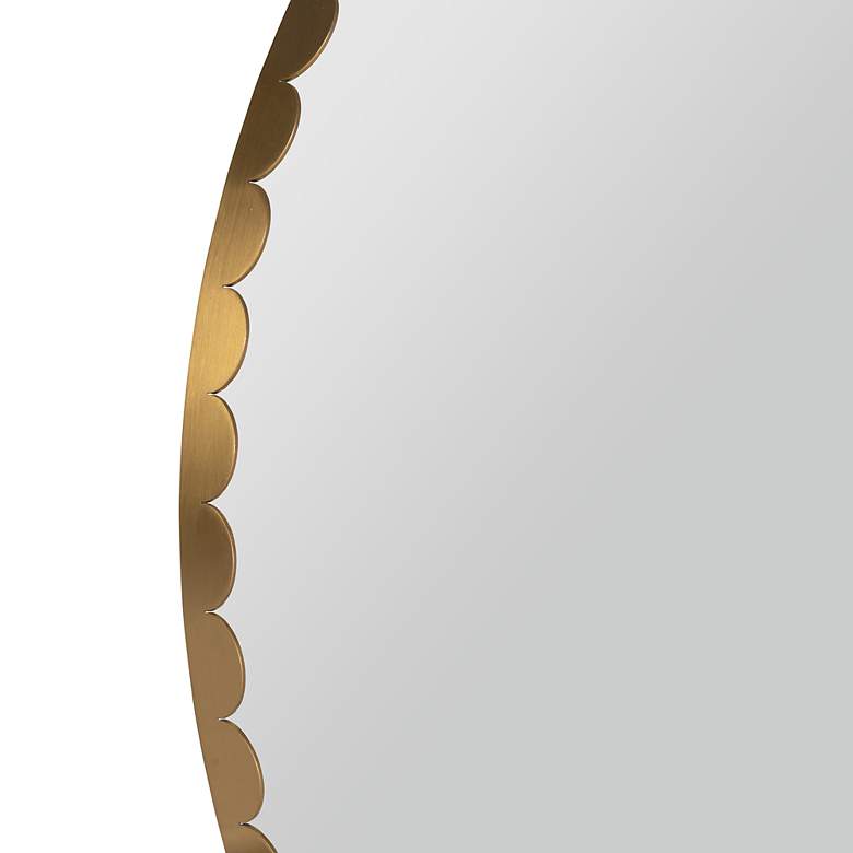 Image 4 Jules Round Gold Wall Mirror more views