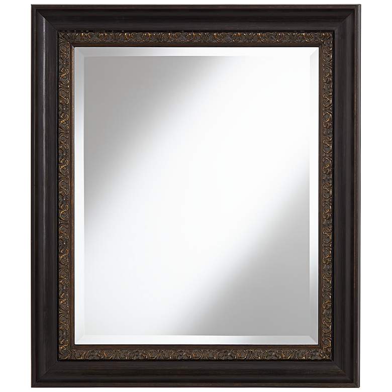 Image 1 Julesburg Espresso 26 1/4 inchx30 1/4 inch Beveled Wall Mirror