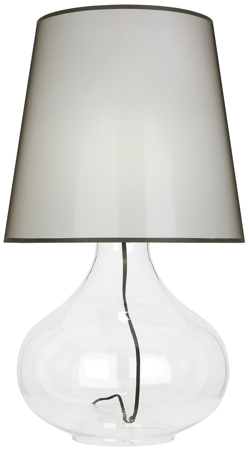 Julia 30 1/2" High Lucite Table Lamp with Black Shade