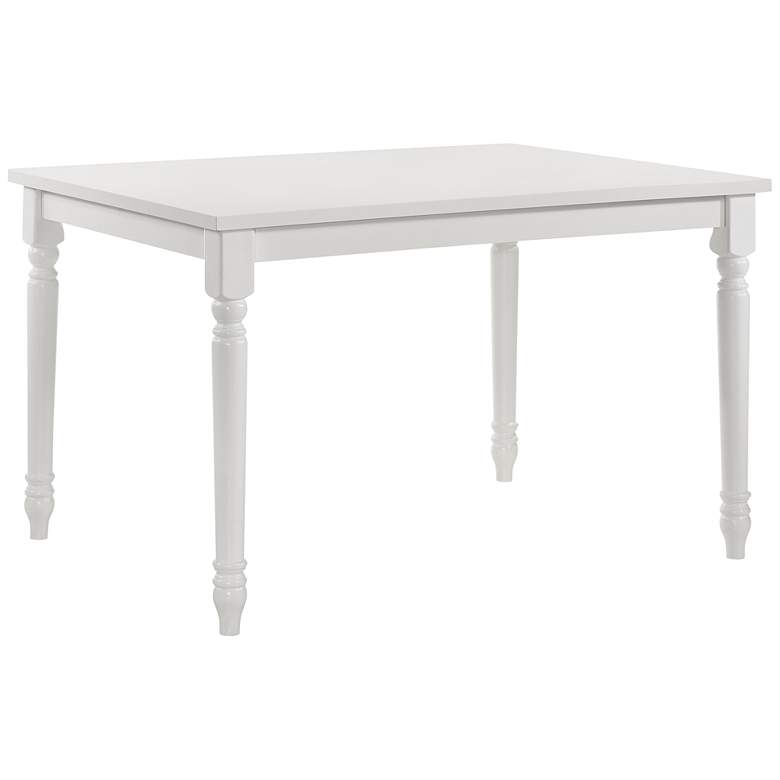 Image 3 Julia 47 1/2 inch Wide White Wood Rectangular Dining Table