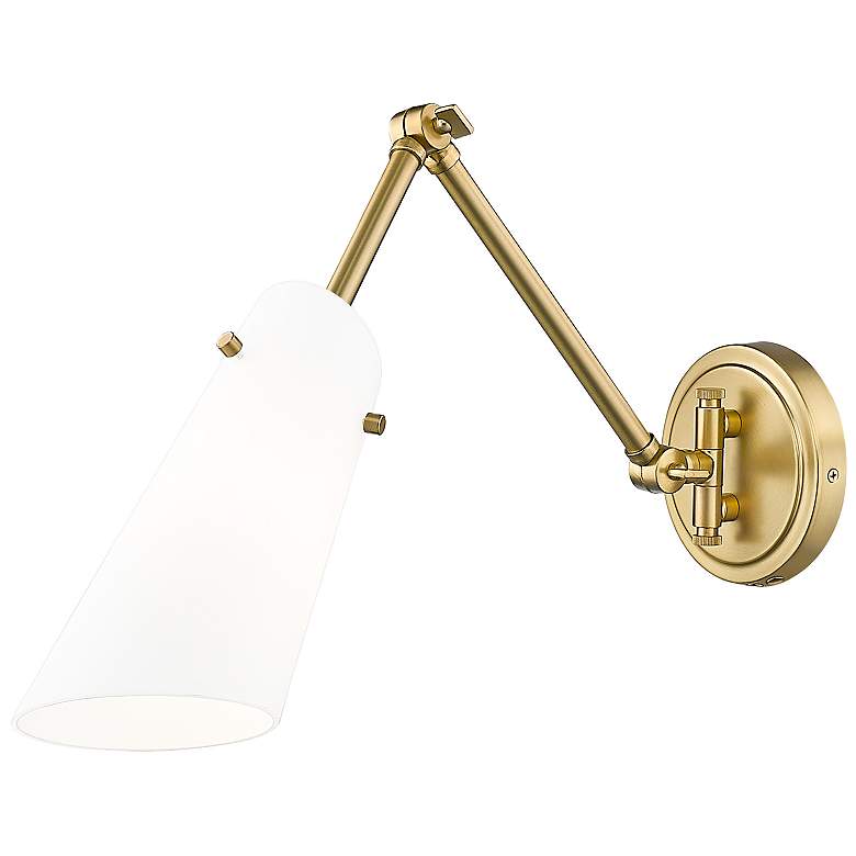 Image 2 Julia 5 1/4" High Modern Gold Adjustable Wall Sconce
