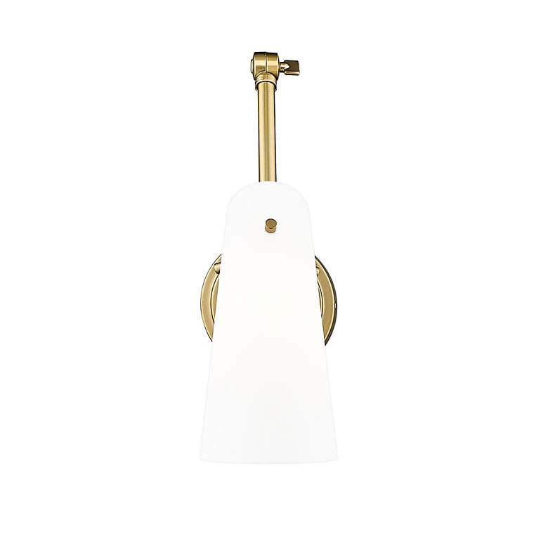 Image 5 Julia 5 1/4" High Modern Gold Adjustable Wall Sconce more views