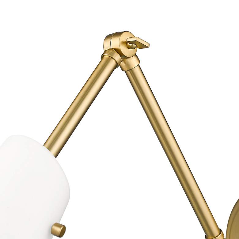 Image 7 Julia 5 1/4" High Modern Gold Adjustable Wall Sconce more views