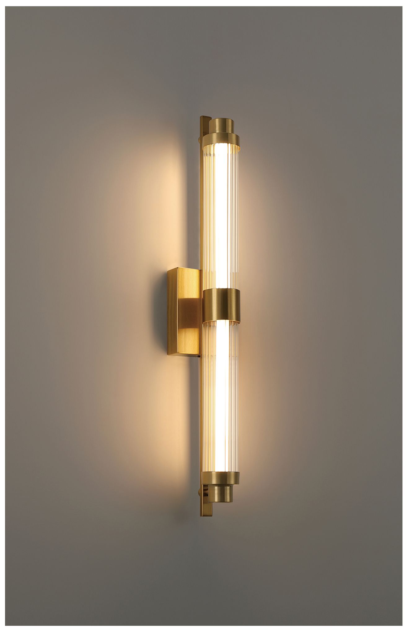 Image 2 Julia 5" Wide Antique Brushed Brass LED Bath/Vanity more views