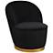 Julia Black Velvet Junior Chair