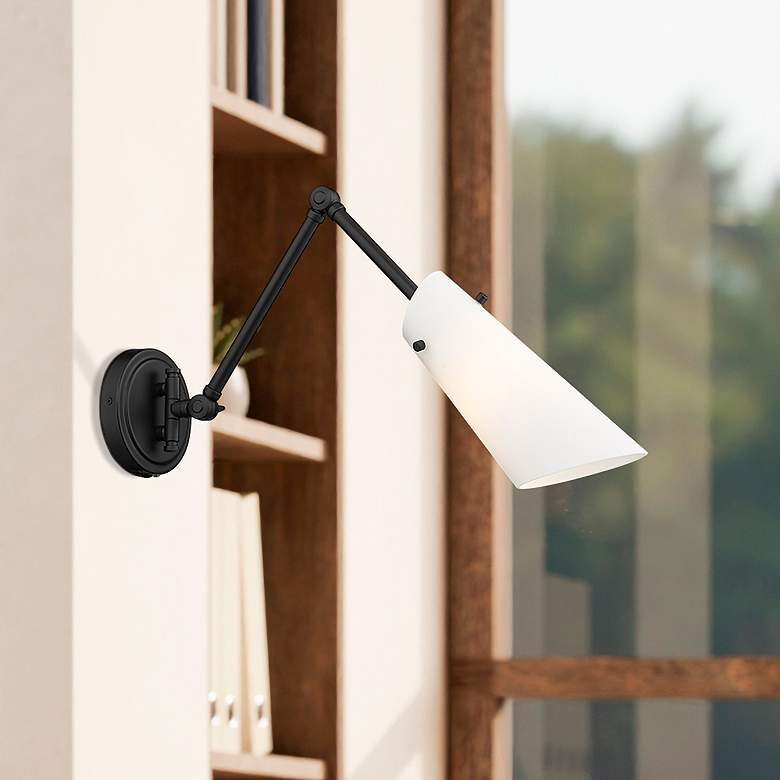 Image 1 Julia by Z-Lite Matte Black 1 Light Wall Sconce