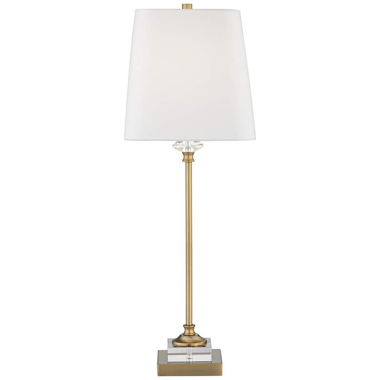 Julia Gold and Crystal Buffet Table Lamp with Table Top Dimmer more views