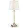 Julia Gold Buffet Table Lamp With 7" Wide Square Riser