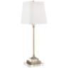 Julia Gold Buffet Table Lamp With 7" Wide Square Riser