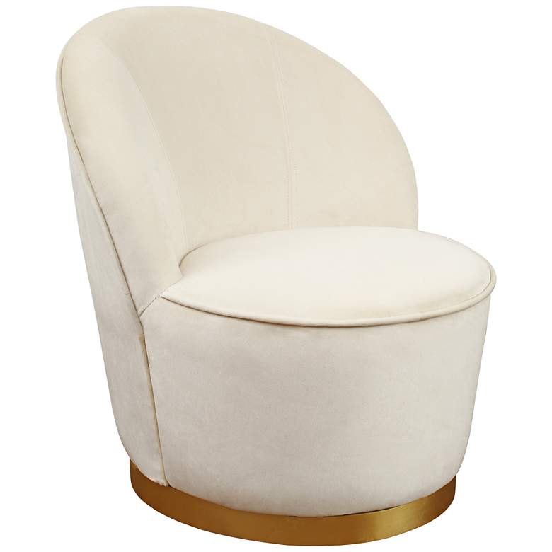 Image 1 Julia Ivory Velvet Junior Chair