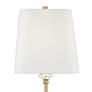 Julia Traditional Gold and Crystal Buffet Table Lamp by Regency Hill in scene
