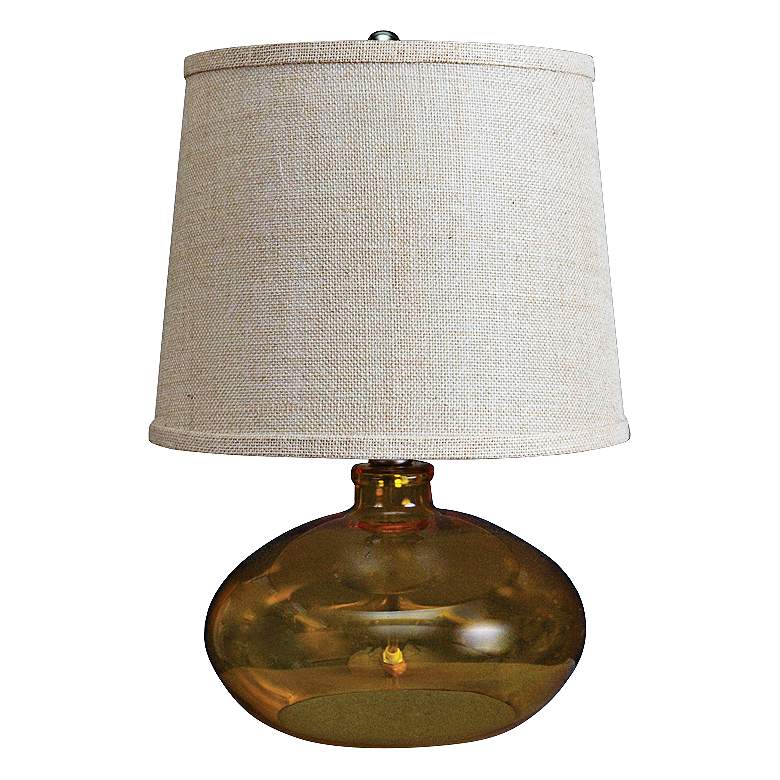 Image 1 Julia Translucent Amber Small Accent Table Lamp
