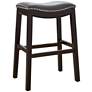 Julian 25 1/2" Gray Faux Leather Counter Stool